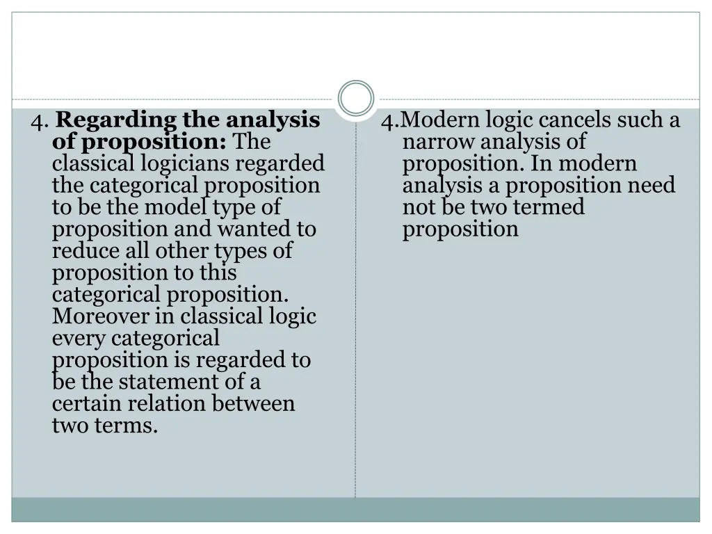 4 regarding the analysis of proposition