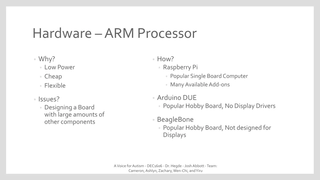 hardware arm processor