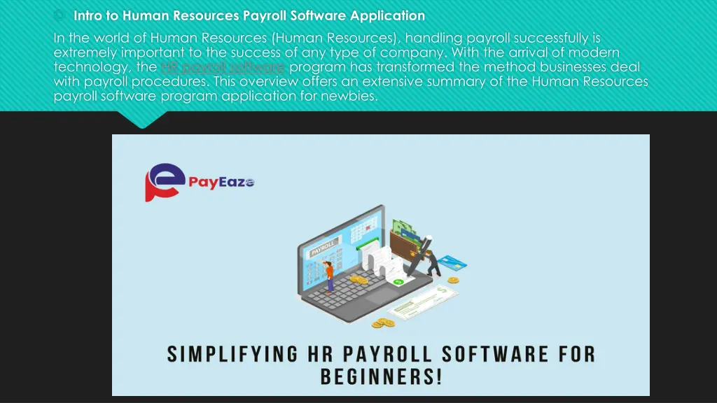 intro to human resources payroll software