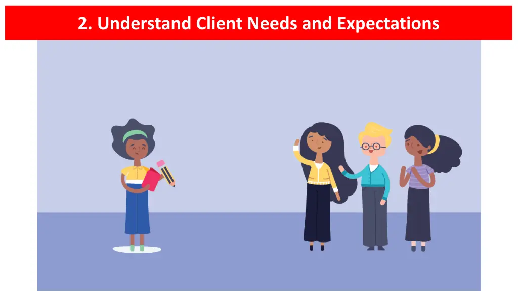 2 understand client needs and expectations