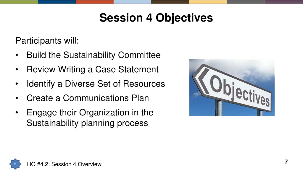 session 4 objectives