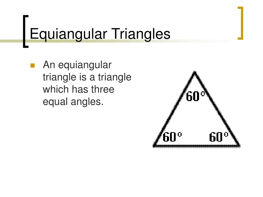 equiangular triangles