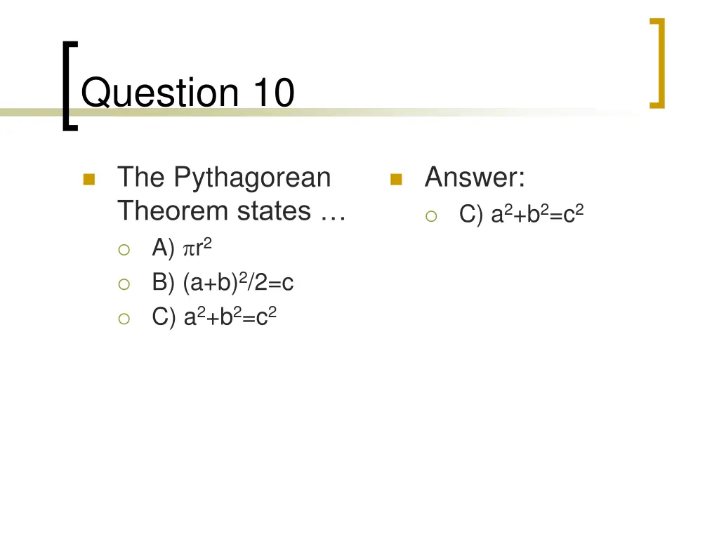 question 10