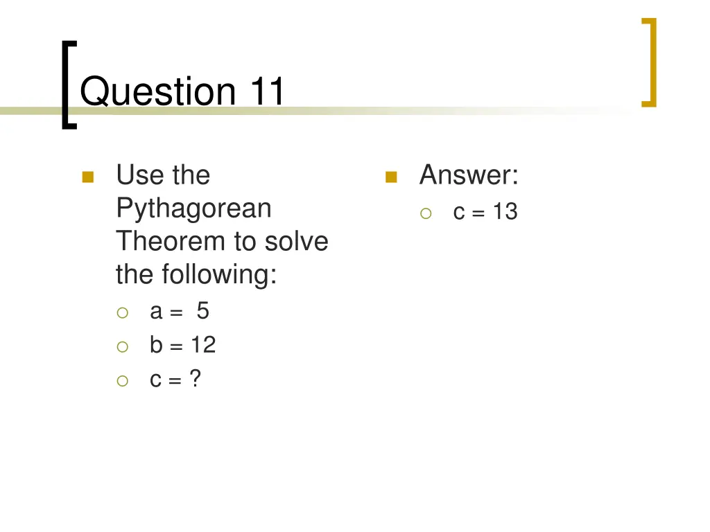 question 11