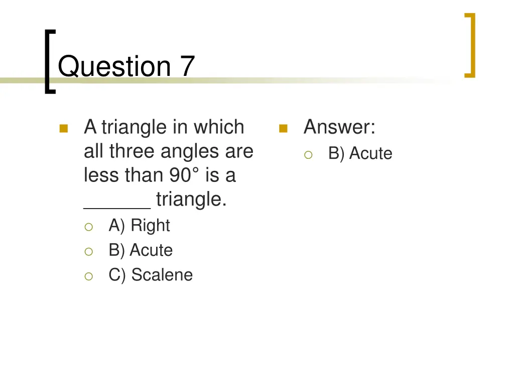 question 7