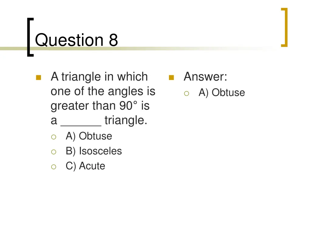 question 8