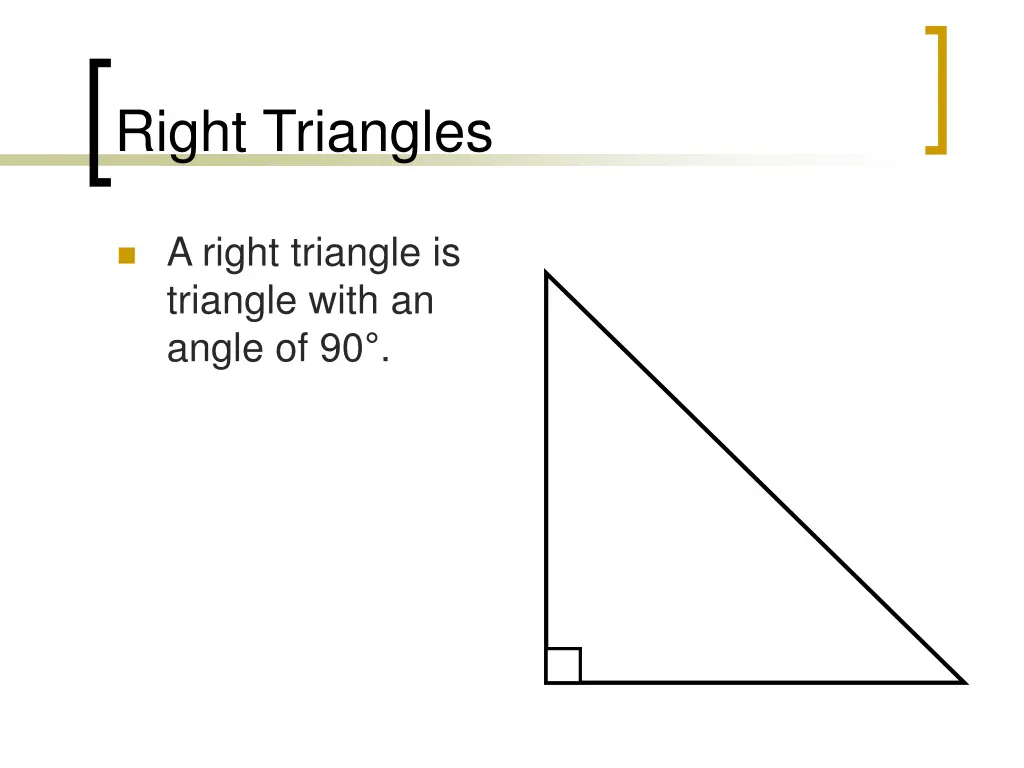 right triangles