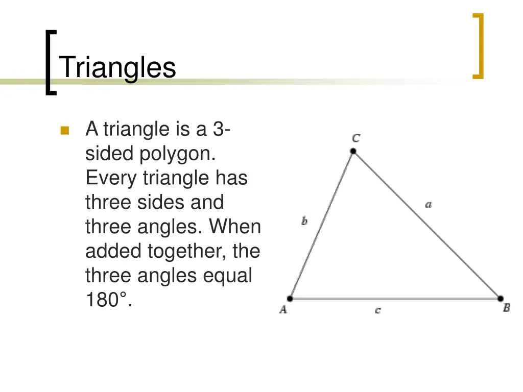 triangles