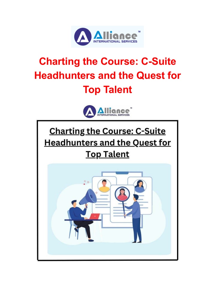 charting the course c suite headhunters