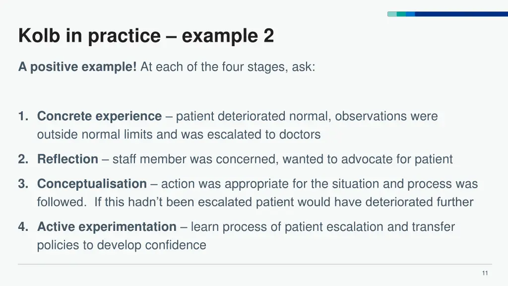 kolb in practice example 2