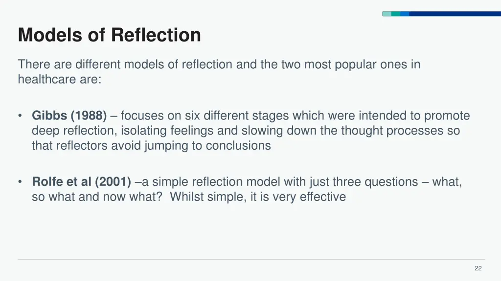 models of reflection