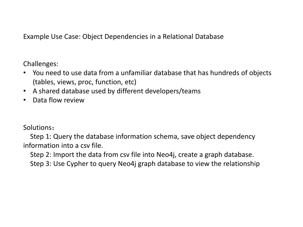 example use case object dependencies