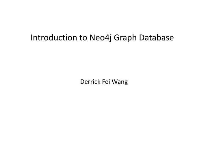 introduction to neo4j graph database