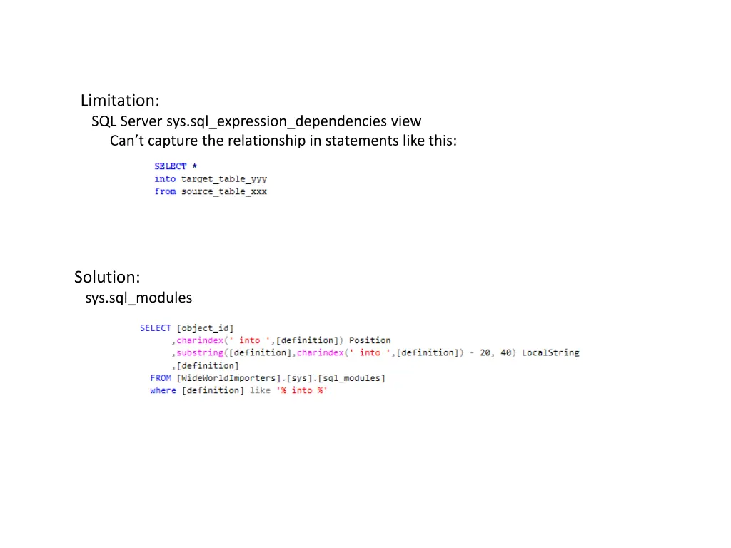 limitation sql server sys sql expression