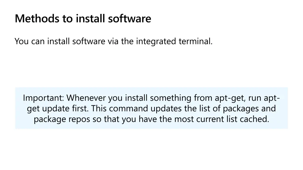 methods to install software