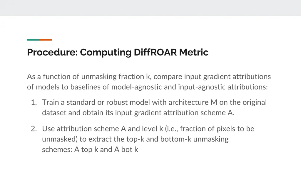 procedure computing diffroar metric
