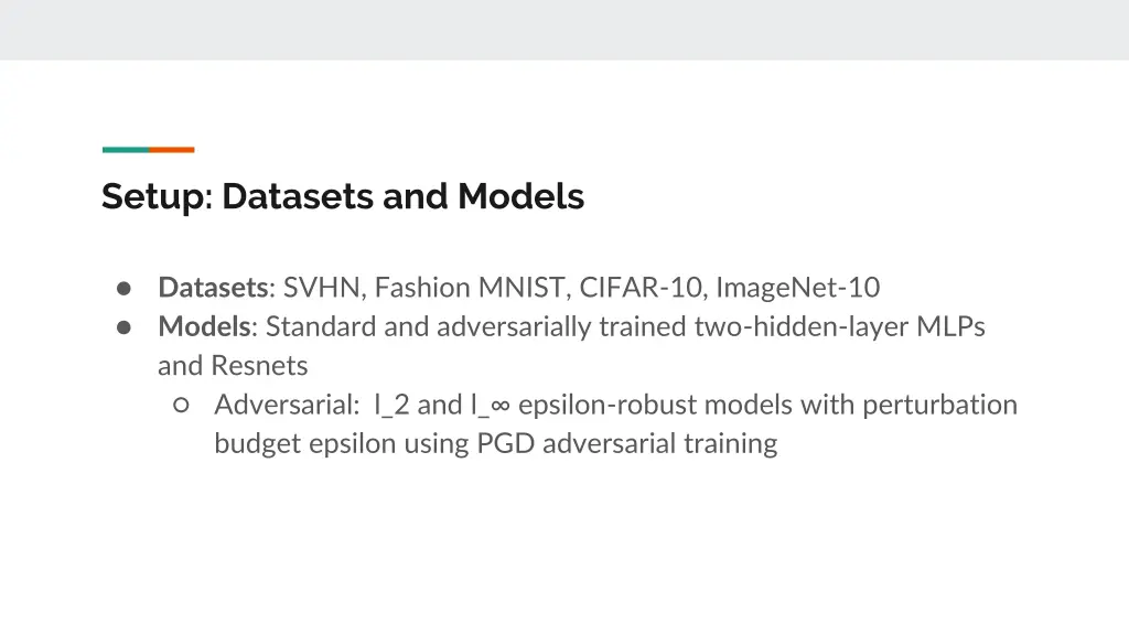 setup datasets and models