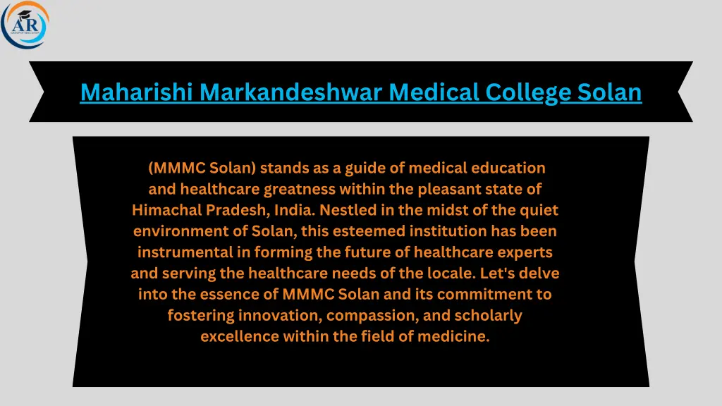 maharishi markandeshwar medical college solan