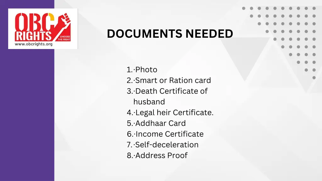 documents needed