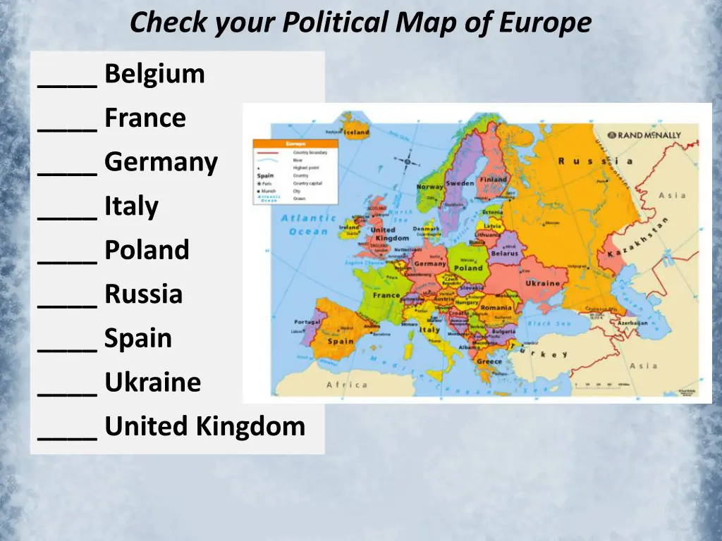 check your political map of europe