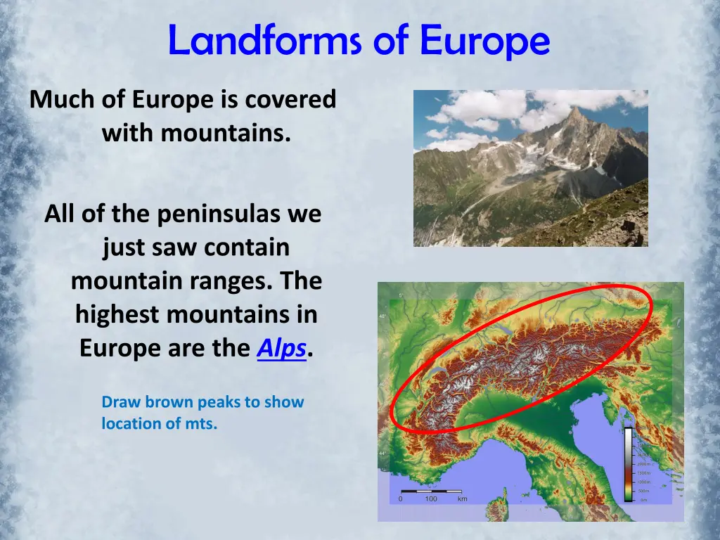 landforms of europe 2