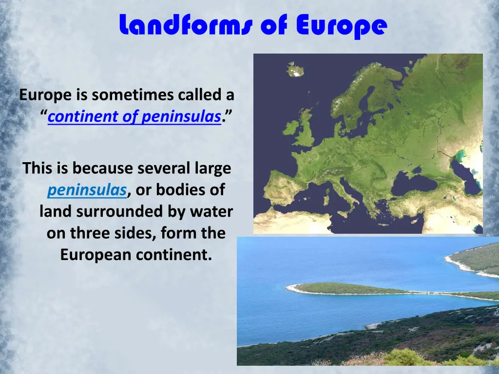 landforms of europe