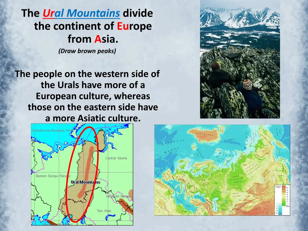 the ural mountains divide the continent of europe