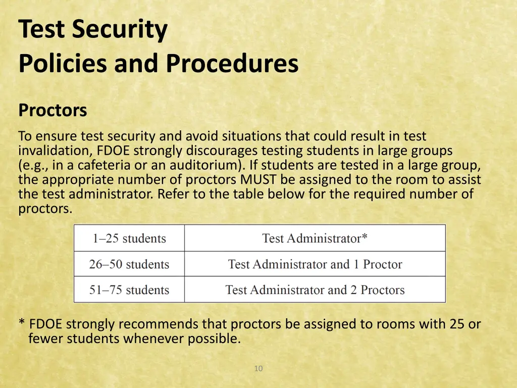 test security policies and procedures 4