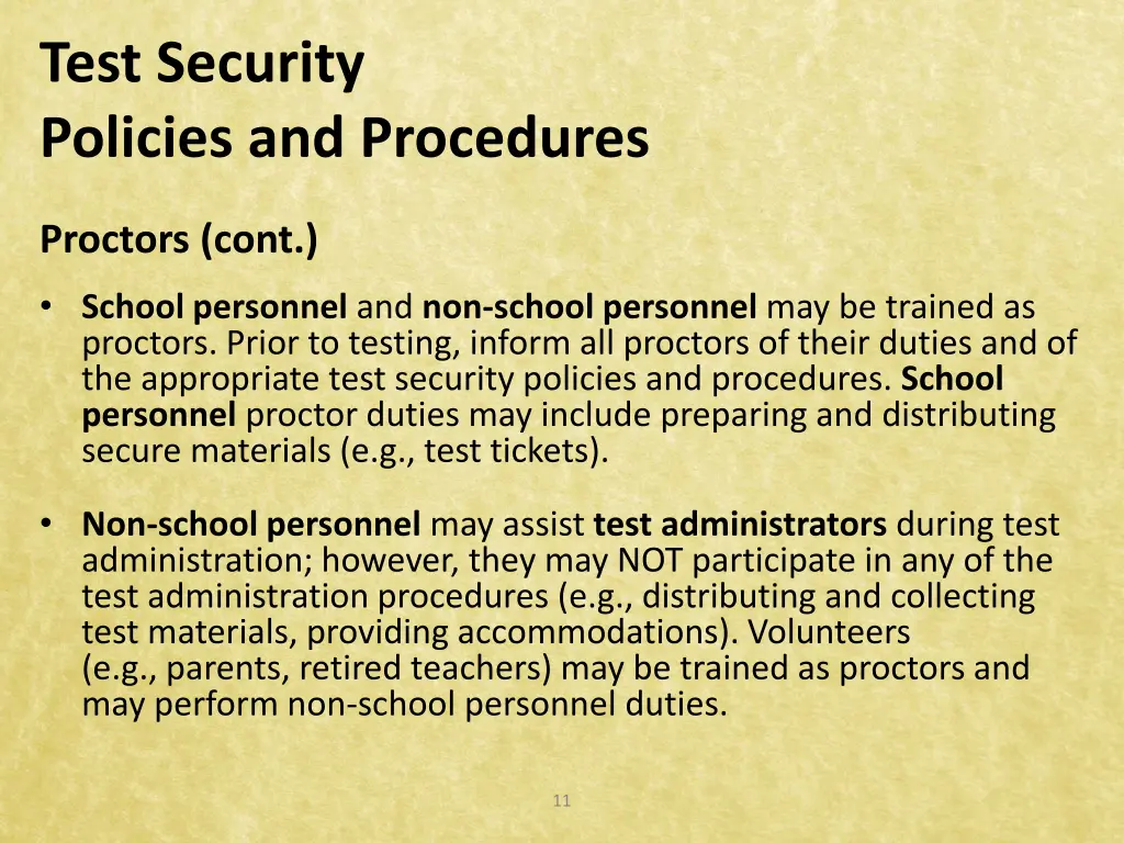 test security policies and procedures 5