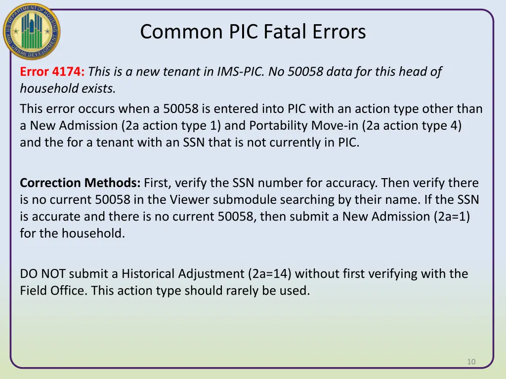 common pic fatal errors 2