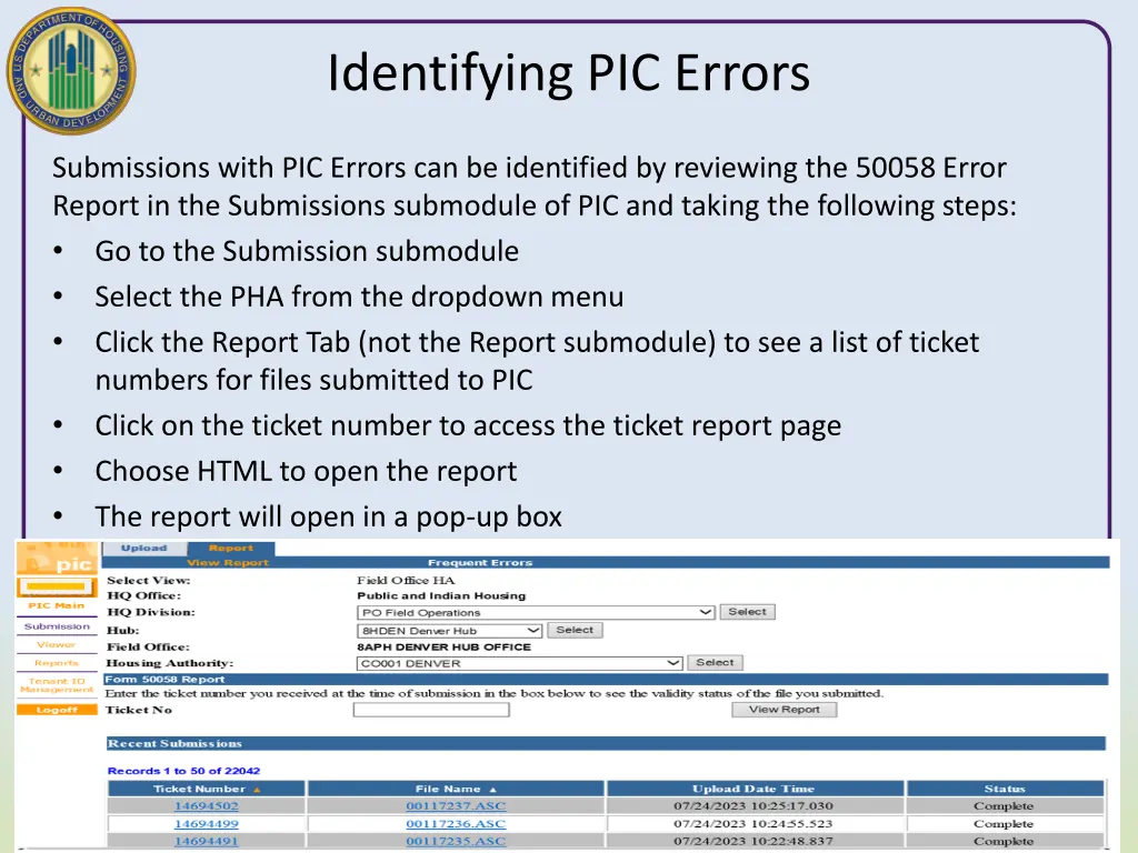 identifying pic errors 2