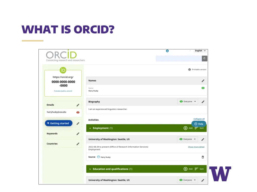 what is orcid 1