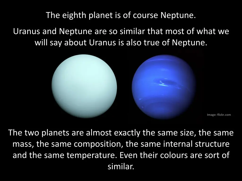 the eighth planet is of course neptune