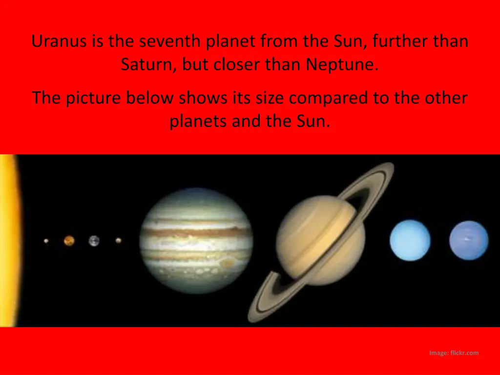 uranus is the seventh planet from the sun further