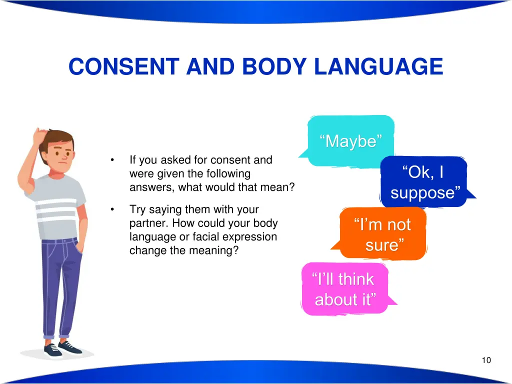 consent and body language