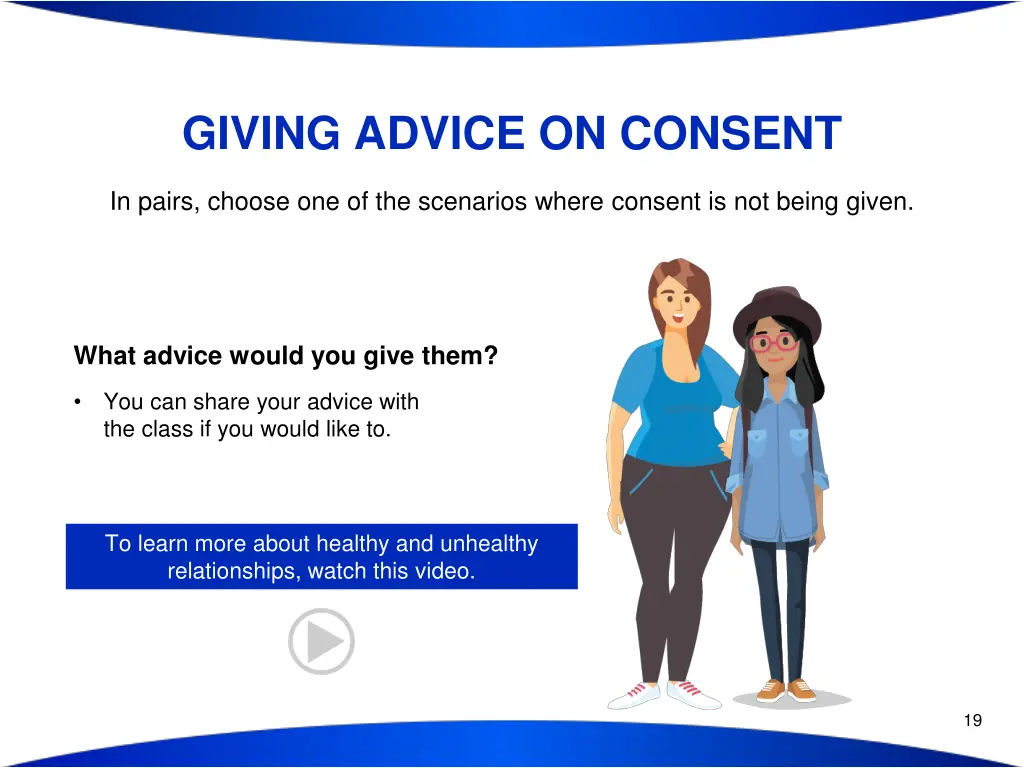 giving advice on consent