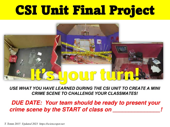 csi unit final project csi unit final project