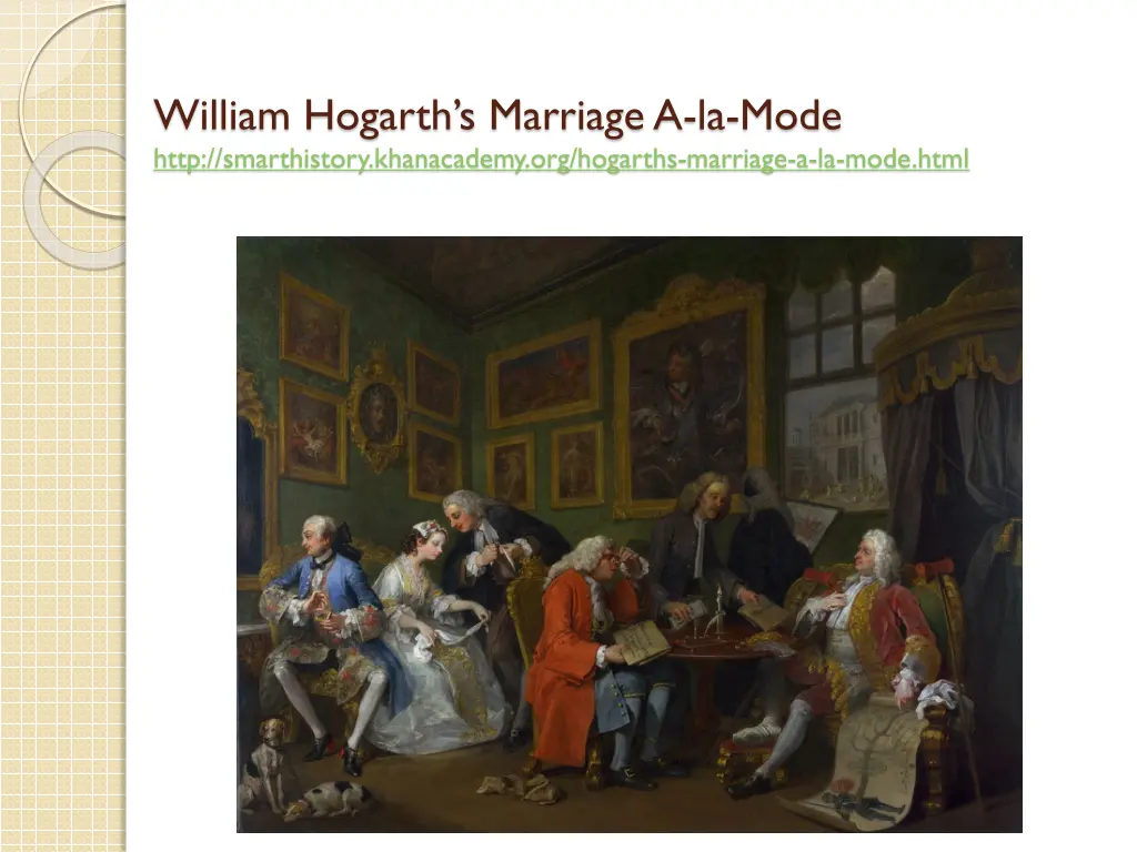 william hogarth s marriage a la mode http