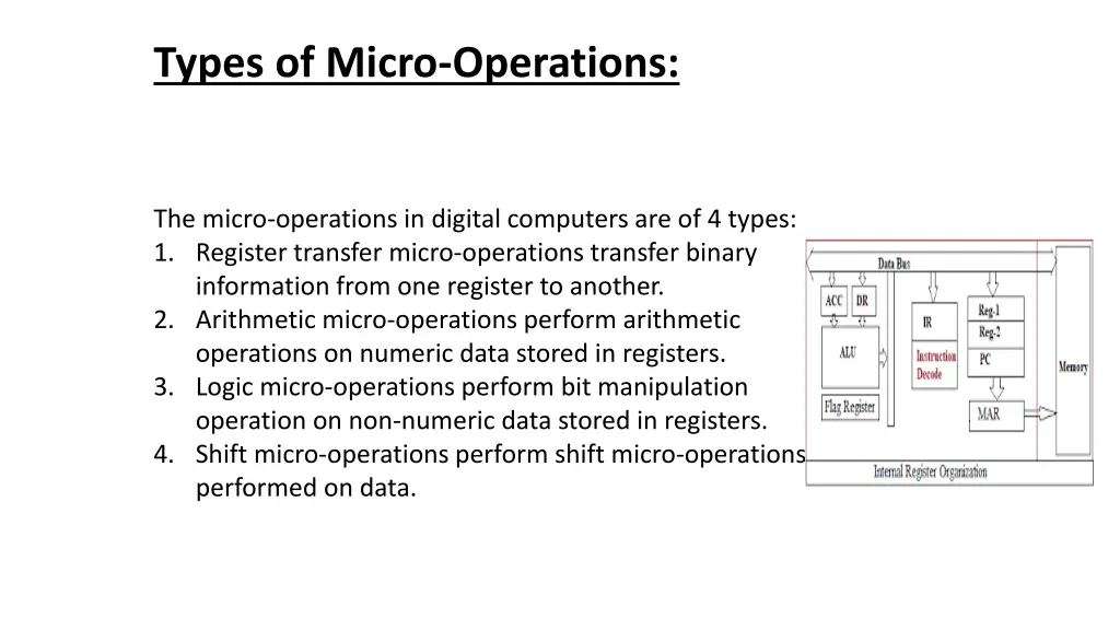 types of micro operations