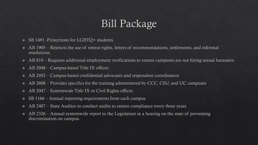 bill package 4