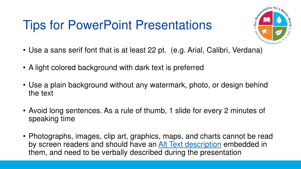 tips for powerpoint presentations