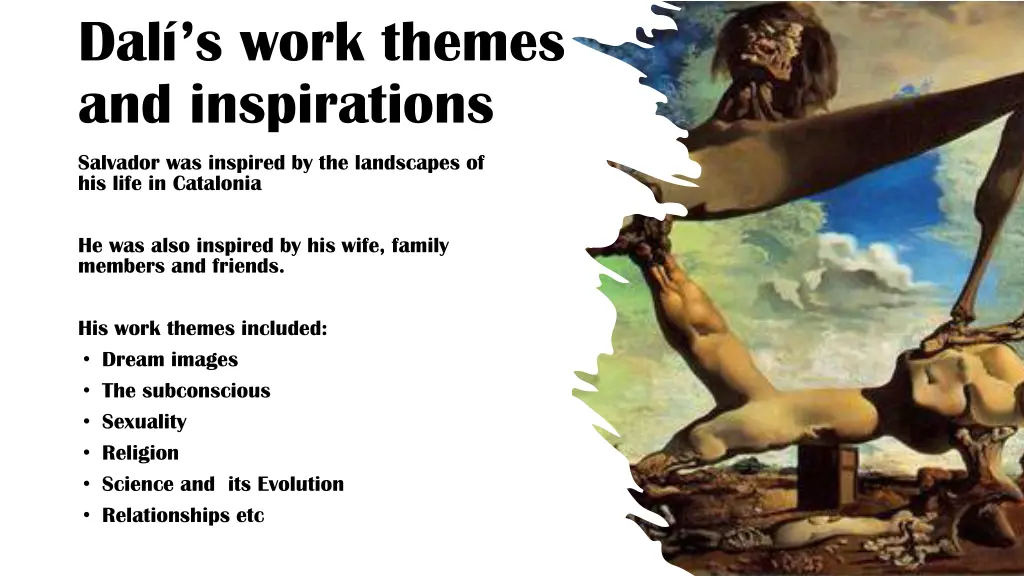 dal s work themes and inspirations