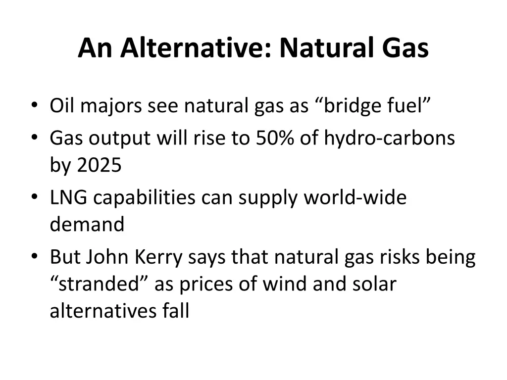 an alternative natural gas