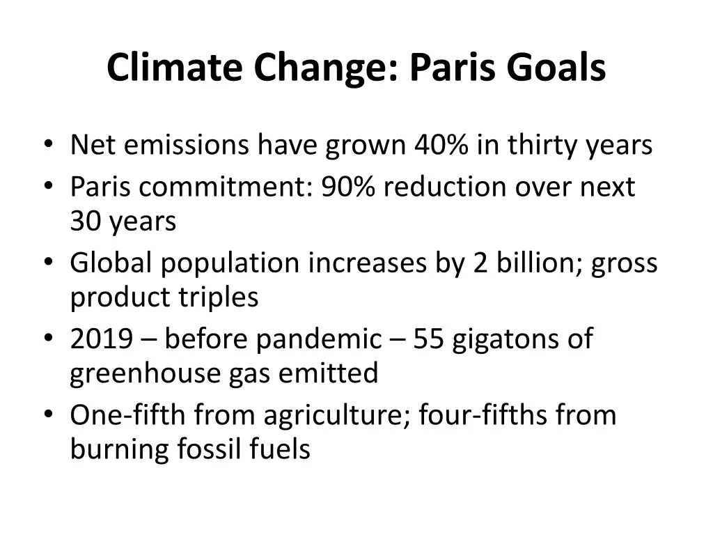 climate change paris goals