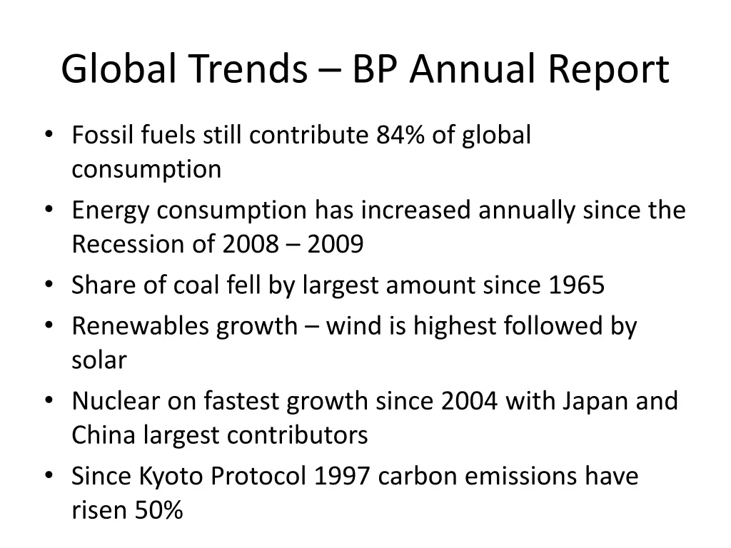 global trends bp annual report