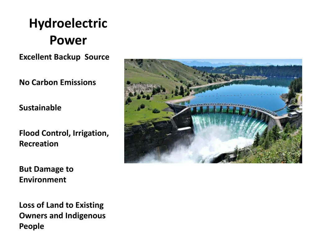 hydroelectric power