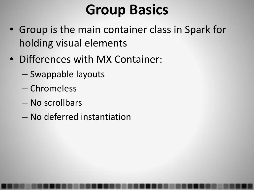 group basics