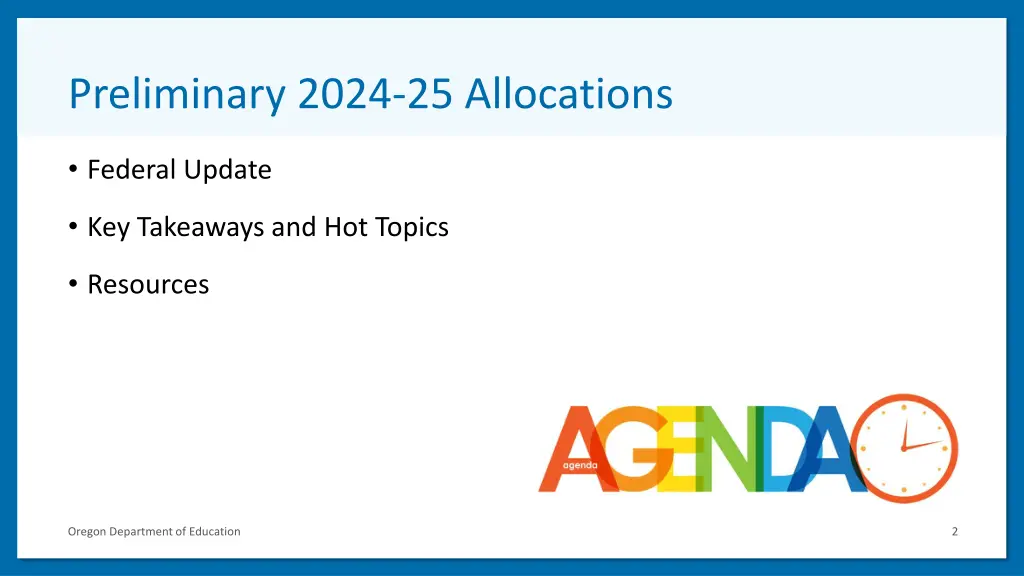 preliminary 2024 25 allocations