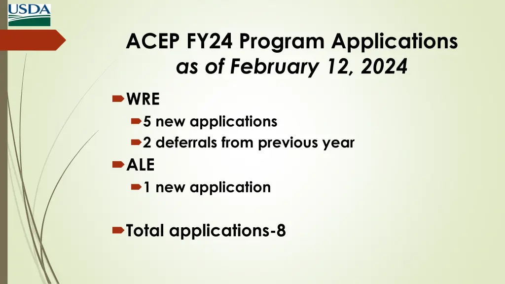 acep fy24 program applications as of february