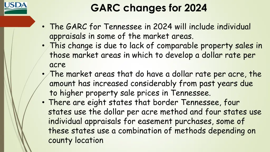 garc changes for 2024